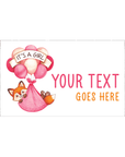 Baby Fox (It's a Girl) | Personalised Chocolate Bars