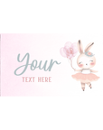Ballerina Bunny | Personalised Chocolate Bars