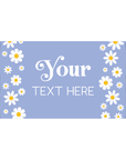 Blue Daisies | Personalised Chocolate Bars