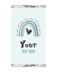 Blue Boho Rainbow | Personalised Chocolate Bars