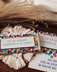 Bright Confetti | Personalised Chocolate Bars