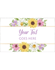 Colourful Florals | Personalised Chocolate Bars