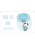 Blue Birthday Cow | Personalised Chocolate Bars