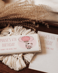 Pink Birthday Cow | Personalised Chocolate Bars