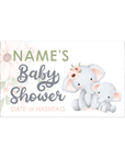 Elephant Baby Shower | Personalised Chocolate Bars