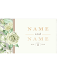 Green & Gold Florals | Personalised Chocolate Bars