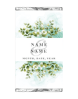Green Marble Florals | Personalised Chocolate Bars
