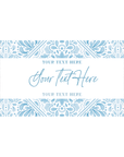 Mediterranean Blue | Personalised Chocolate Bars