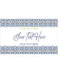 Mediterranean Blue & Yellow | Personalised Chocolate Bars