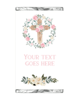 Pink Cross | Personalised Chocolate Bars