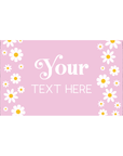 Pink Daisies | Personalised Chocolate Bars
