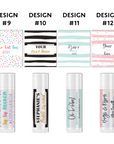 Personalised Lip Balms