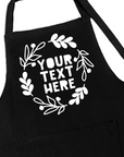 Wreath & Text Apron
