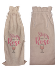 Stop & Smell the Rosé | Funny Wine Gift Bag