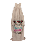 Making Spirits Bright | Funny Wine Gift Bag