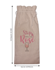 Stop & Smell the Rosé | Funny Wine Gift Bag