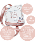 Personalised Date Night Card Game | Bridal Shower Date Night Game | Year of Dates Gift Box