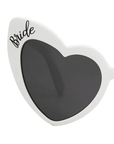 "Bride" White Heart Shaped Sunglasses