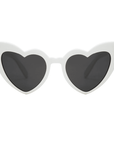 White Heart Shaped Sunglasses