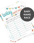 3 x Baby Shower Games Bundle (5 Player Pack. 3 Games = 15 Cards) | Baby Bucket List | Would She Rather? | Baby Name Race