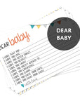 3 x Baby Shower Games Bundle (5 Player Pack. 3 Games = 15 Cards) | Baby Predictions | Advice to the Parents | Dear Baby Wishes