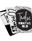 Unisex Baby Milestone Cards (Monochrome)
