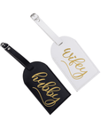 Hubby & Wifey Luggage Tag Set