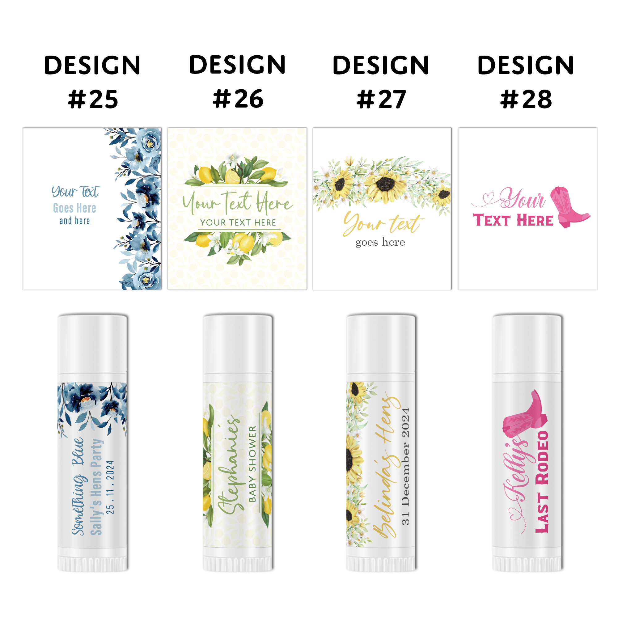 Personalised Lip Balms