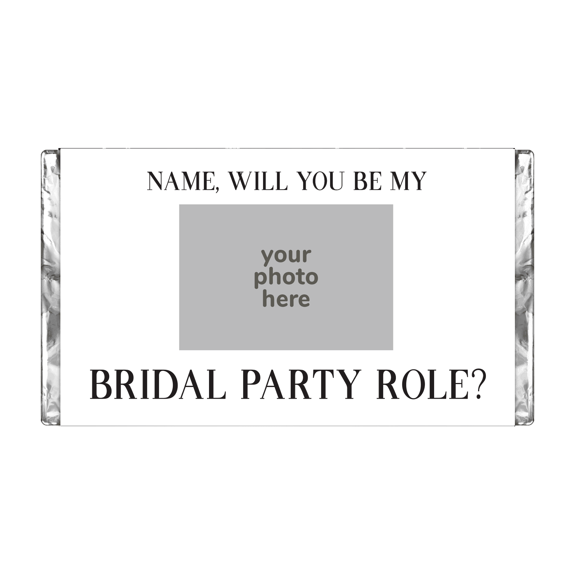 Will You Be My? Bridal Party Proposal | Personalised Chocolate Bars