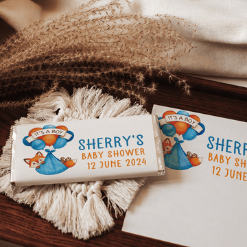 Baby Fox (It's a Boy) | Personalised Chocolate Bars