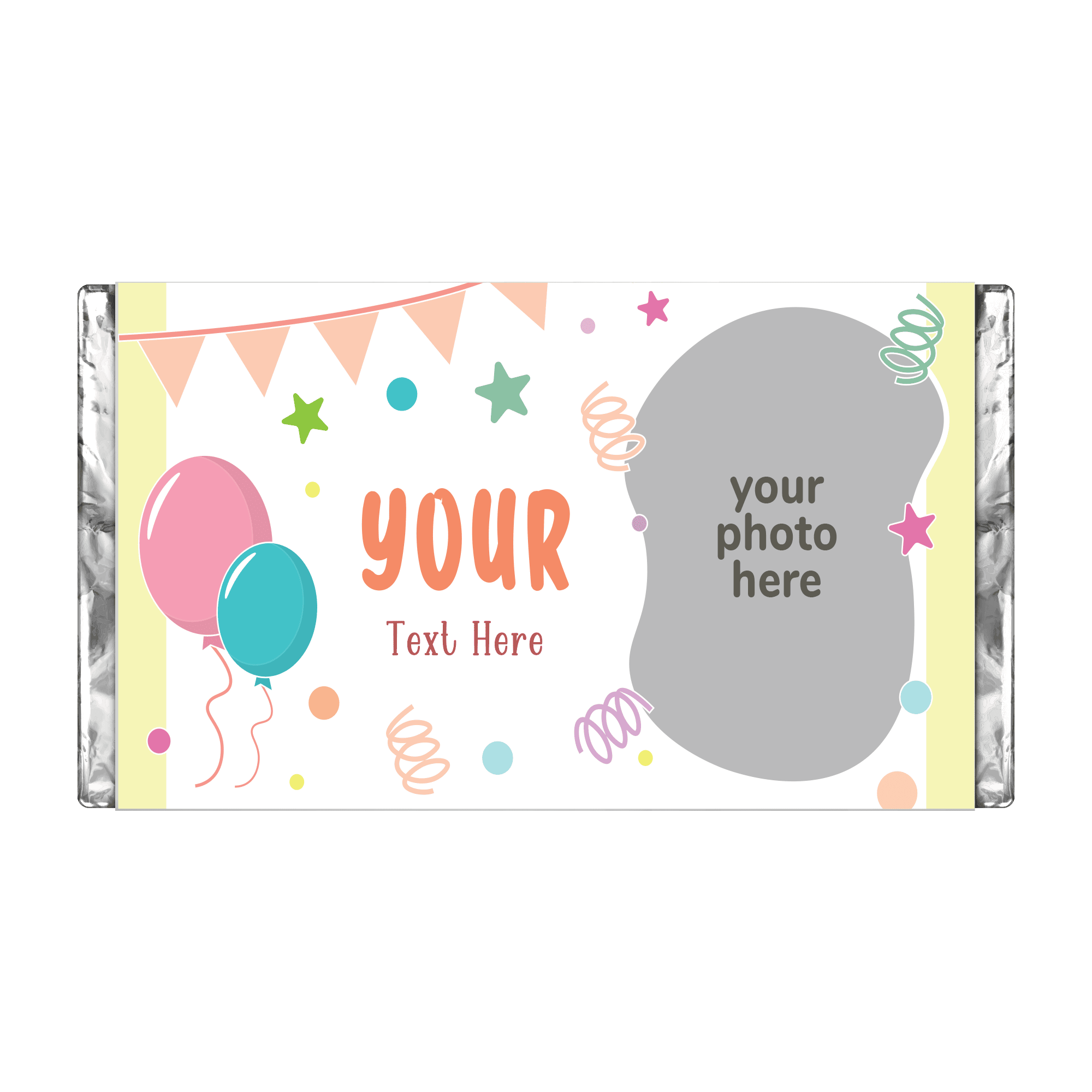 Balloons | Personalised Chocolate Bars