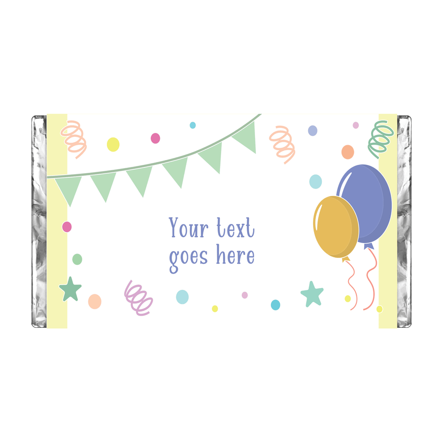 Balloons | Personalised Chocolate Bars