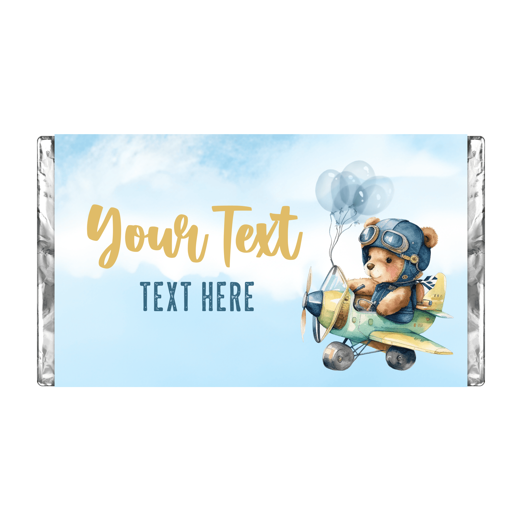 Teddy Pilot | Personalised Chocolate Bars
