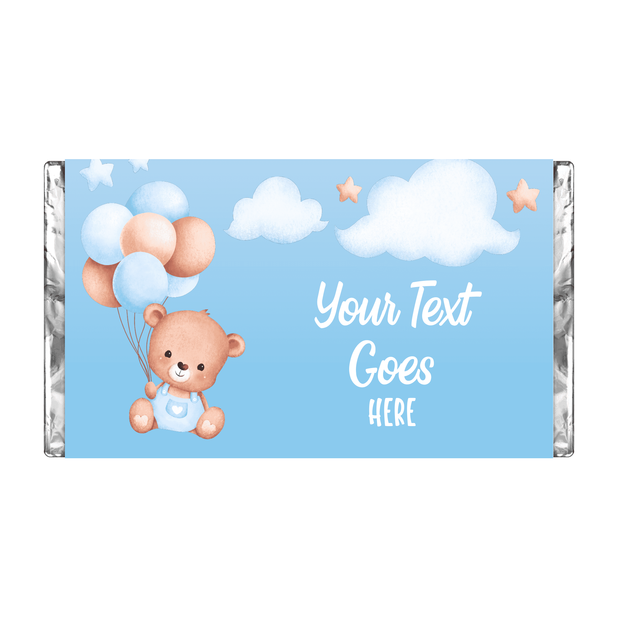Blue Bear Balloons | Personalised Chocolate Bars