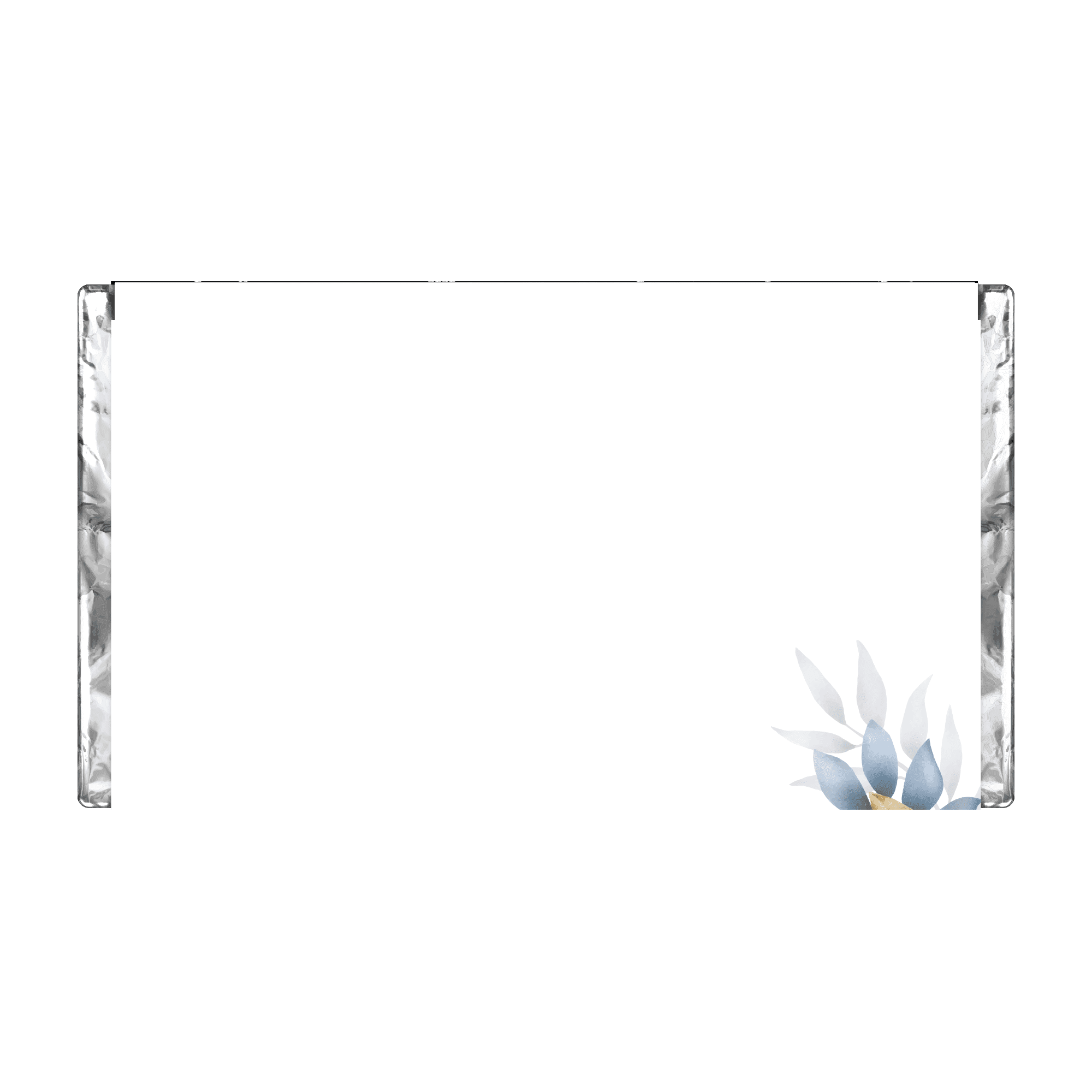 Blue Florals | Personalised Chocolate Bars