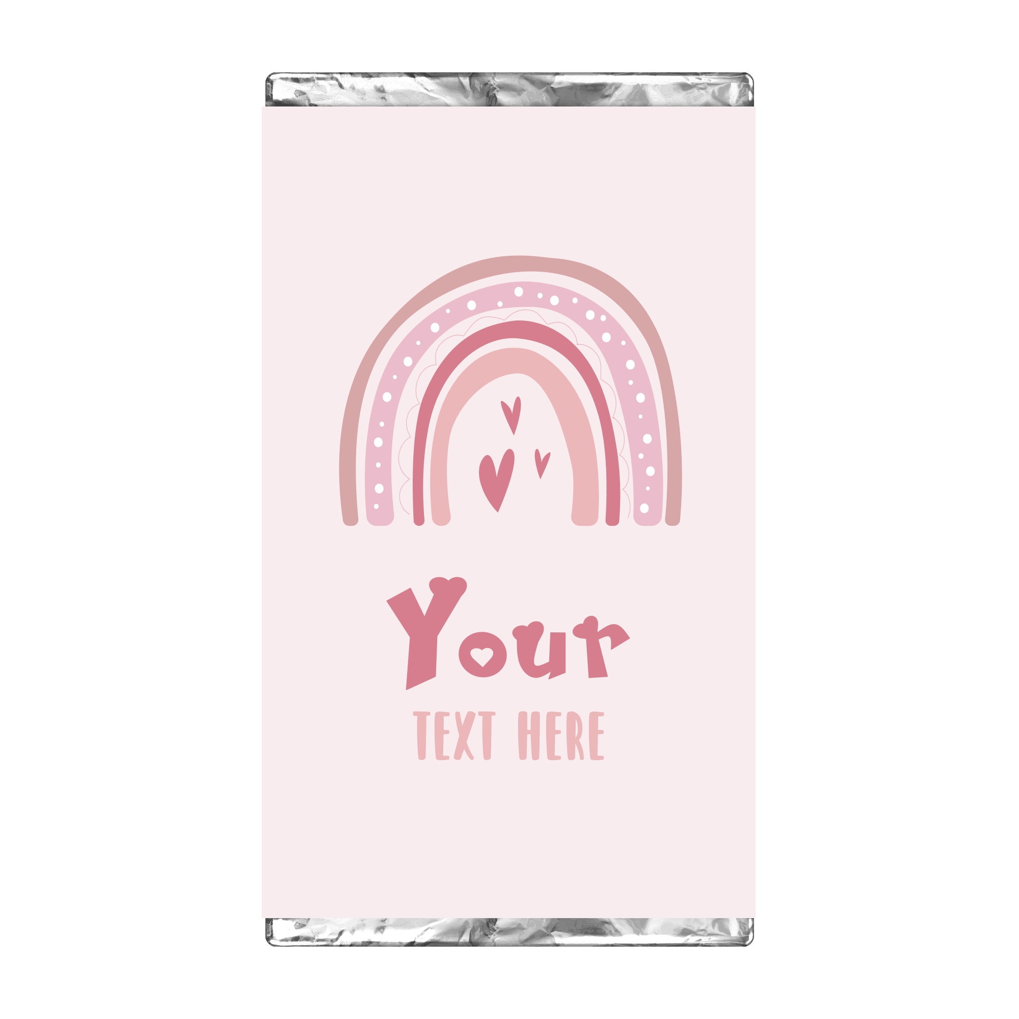 Pink Boho Rainbow | Personalised Chocolate Bars