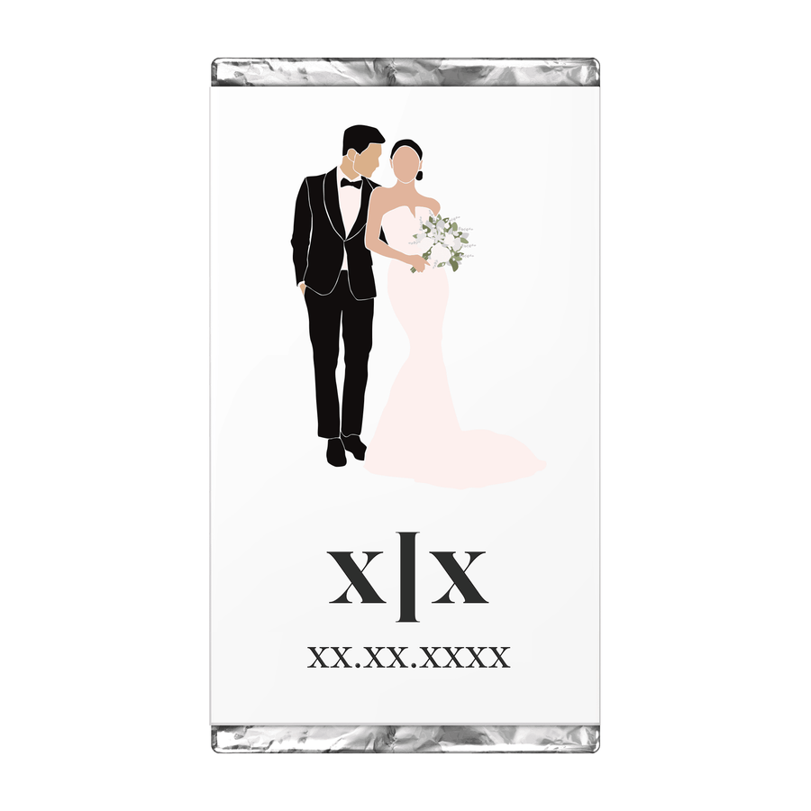 Bride & Groom | Mr & Mrs | Personalised Chocolate Bars