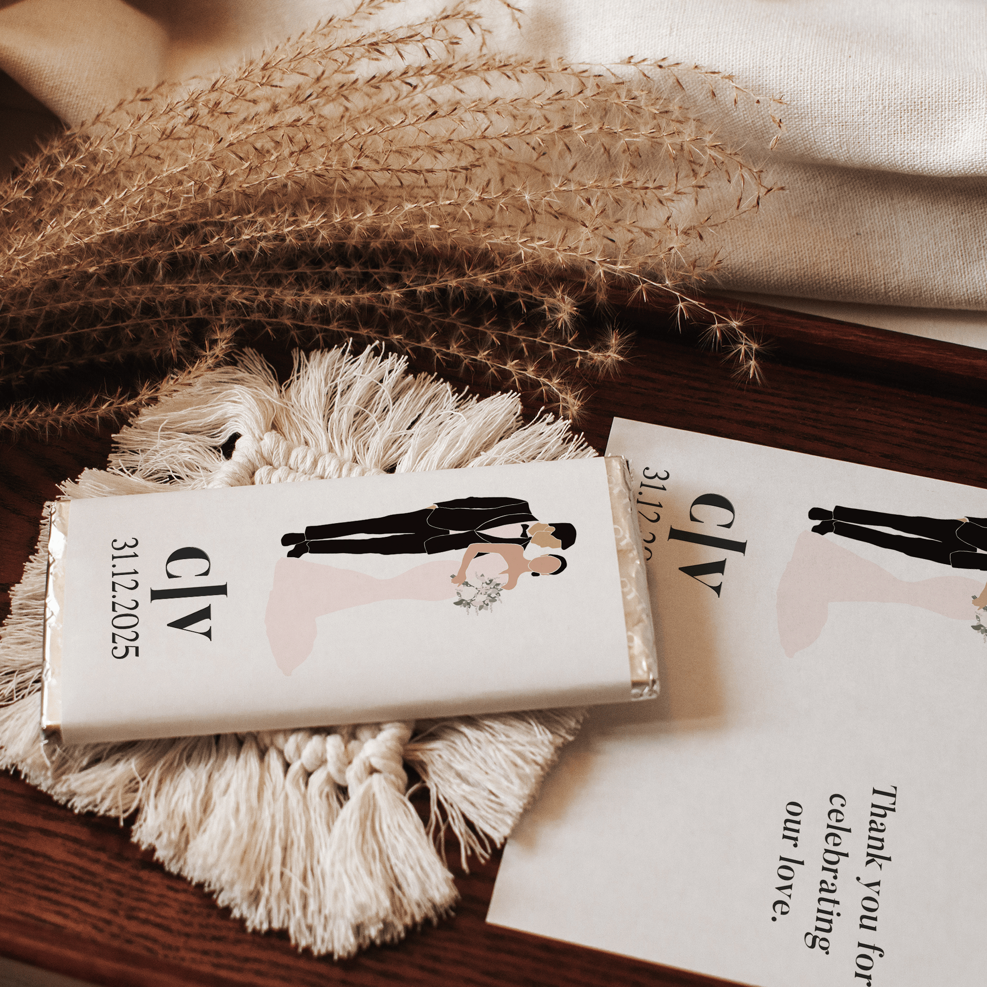 Bride & Groom | Mr & Mrs | Personalised Chocolate Bars