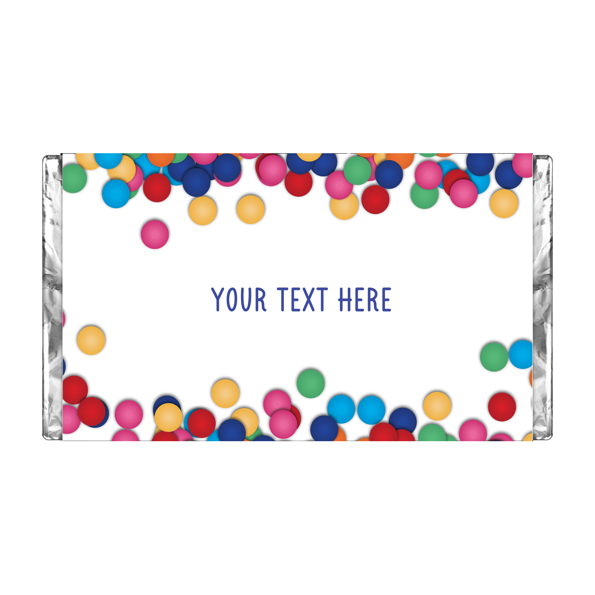 Bright Confetti | Personalised Chocolate Bars
