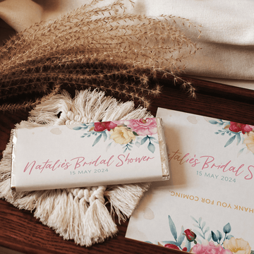 Bright Florals | Personalised Chocolate Bars