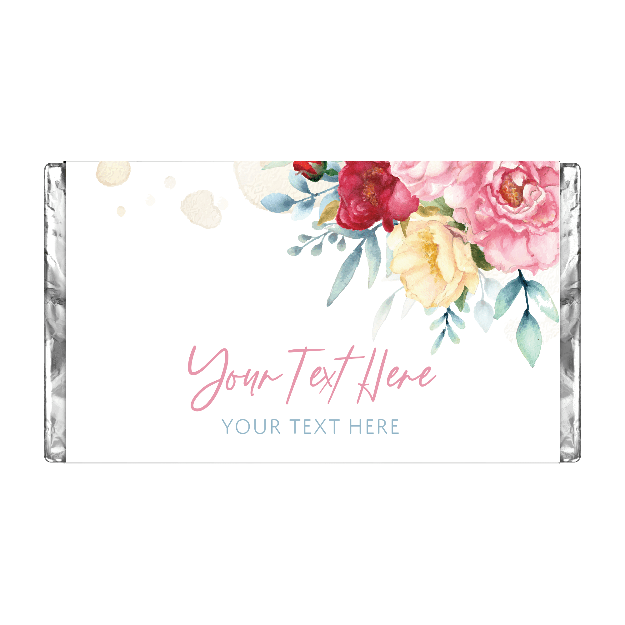 Bright Florals | Personalised Chocolate Bars