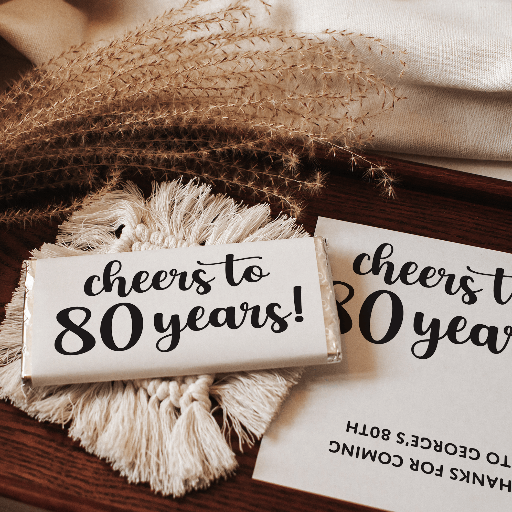 Cheers to X Years! | Personalised Chocolate Bars