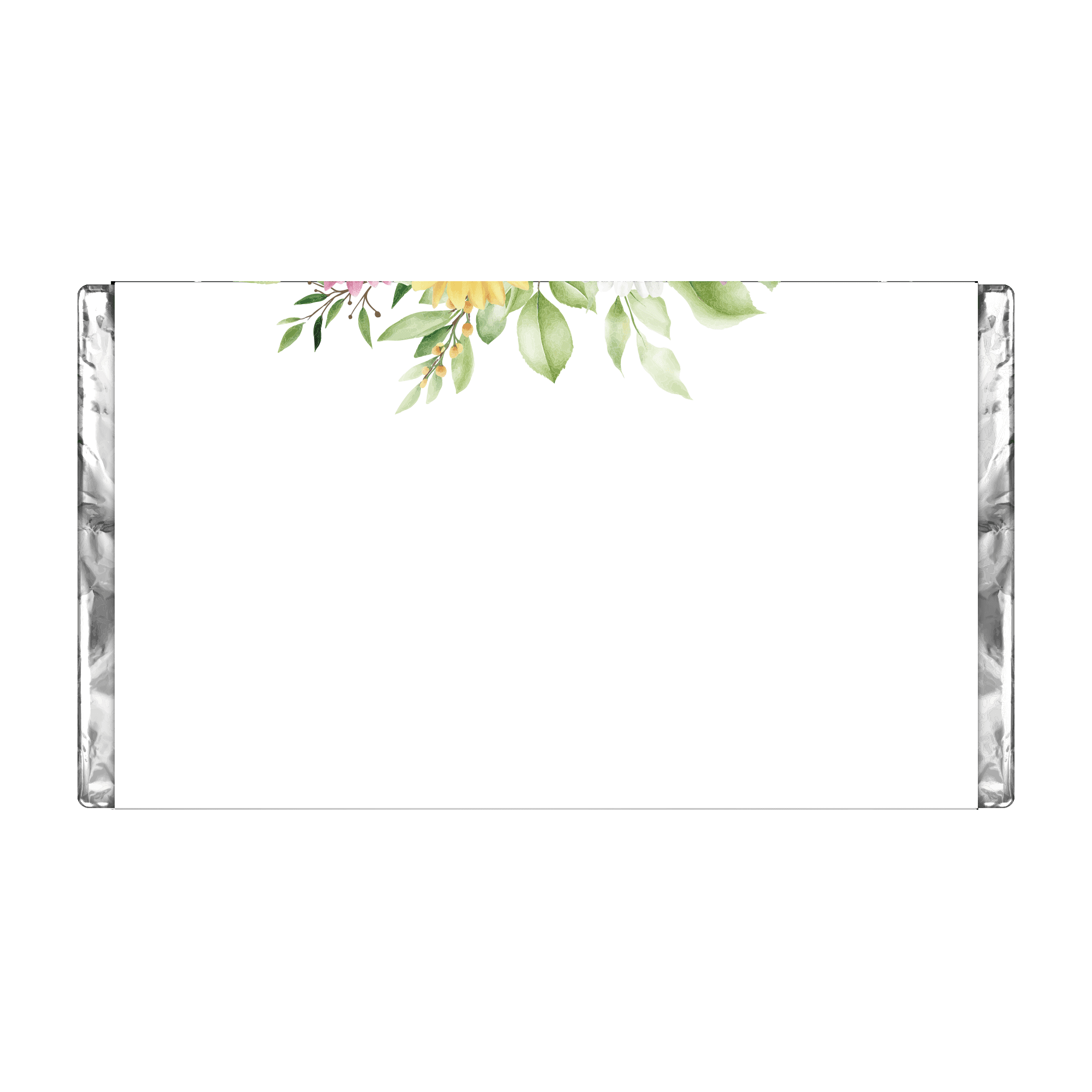 Colourful Florals | Personalised Chocolate Bars