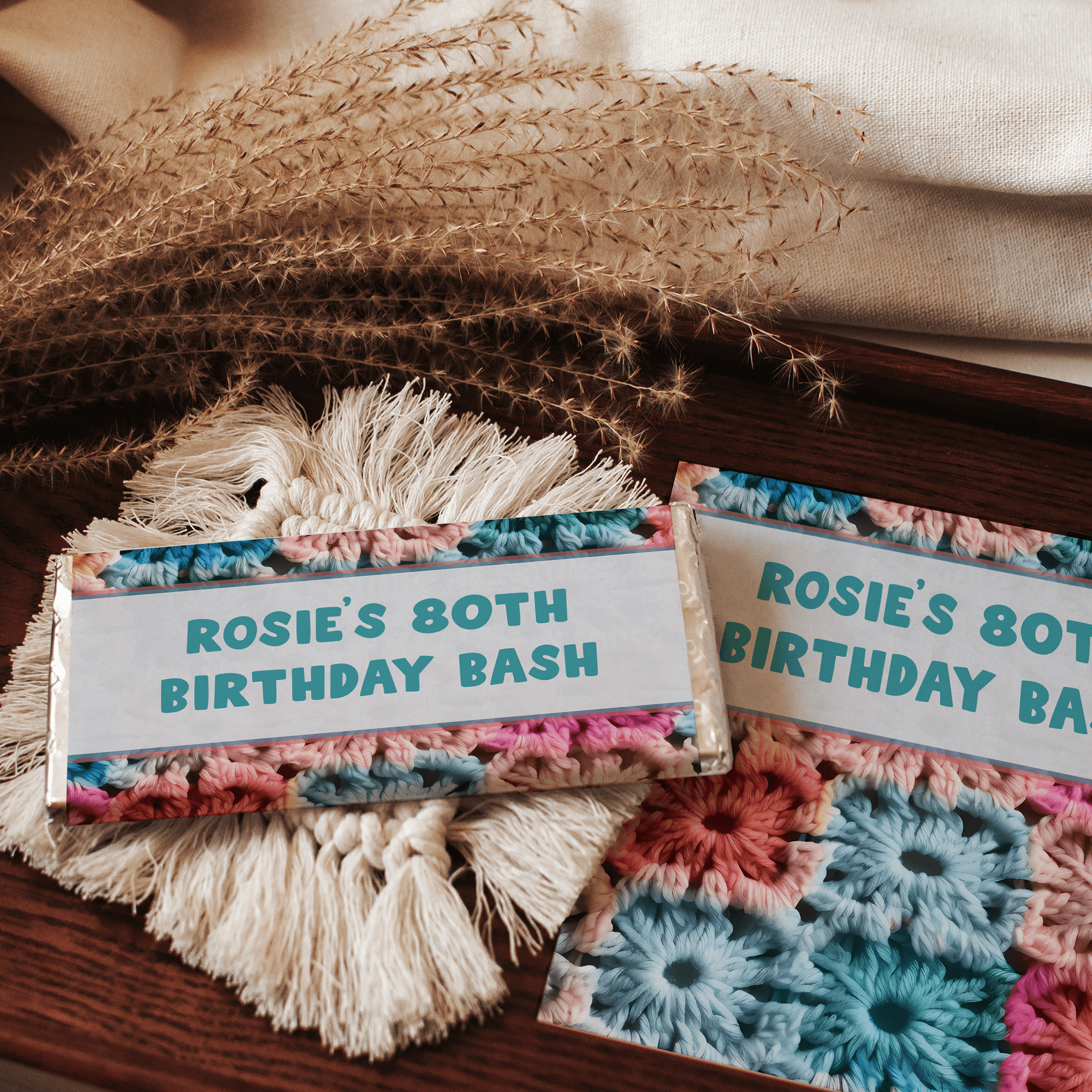 Crochet | Personalised Chocolate Bars
