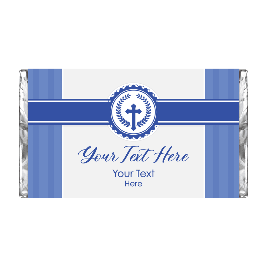 Blue Cross | Stripes | Personalised Chocolate Bars