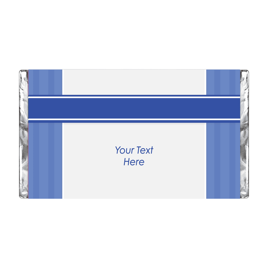 Blue Cross | Stripes | Personalised Chocolate Bars