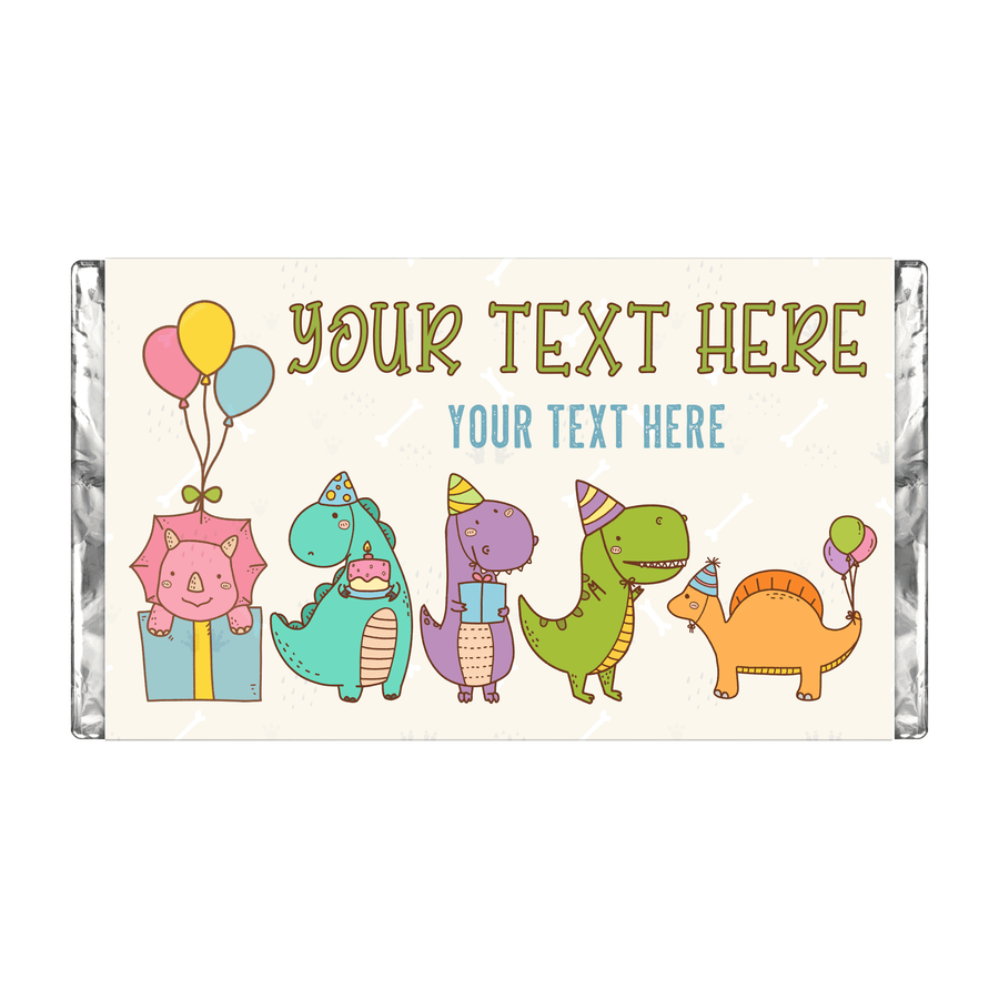 Dinosaurs | Personalised Chocolate Bars