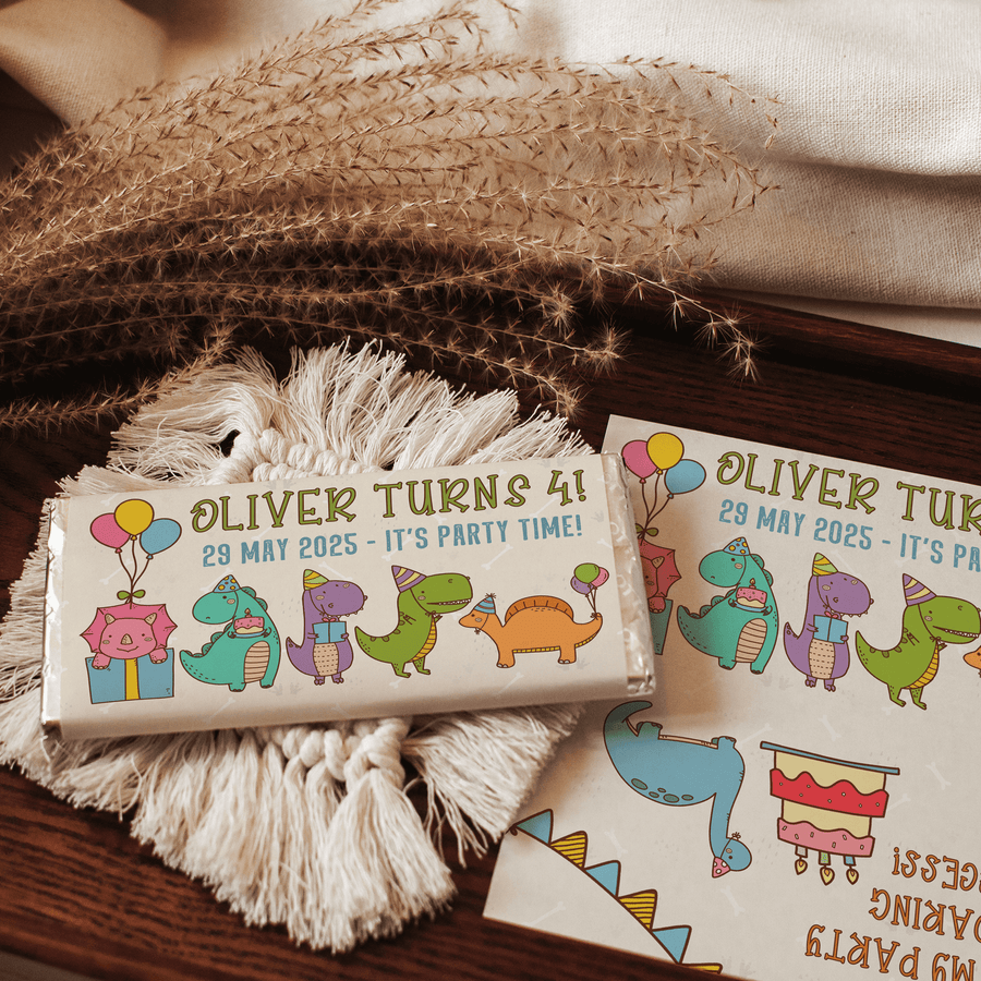 Dinosaurs | Personalised Chocolate Bars