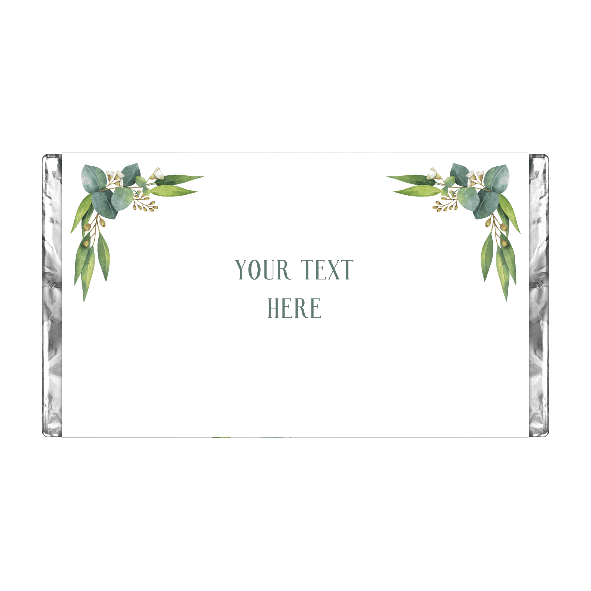 Eucalypt Greenery | Personalised Chocolate Bars