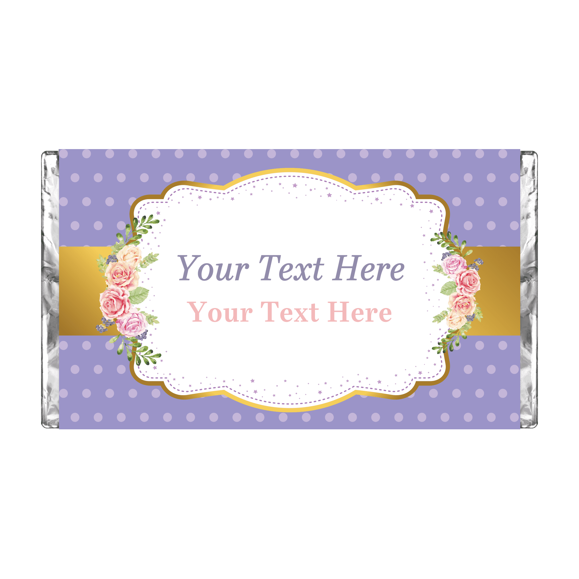 Fancy Purple | Personalised Chocolate Bars